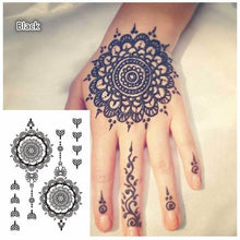 Load image into Gallery viewer, Classic Brown And Black Temporary Tattoo For Hands And Body Stickers Black Luxury Tattoos for Women Girls
