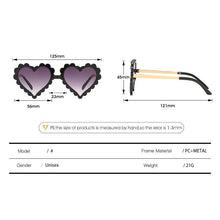 Load image into Gallery viewer, Classic Children's Fashionable  Cute Heart-Shaped Sunglasses  Designer Personalized Flower  Love Baby Sunglasses  Block 90% Of UVB and UVA Rays over sized heart shaped sunglasses
