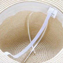 Load image into Gallery viewer, Classic Design Wide Elegant Hat New Simple Foldable Wide Floppy Girls Straw Hat Sun Hat Beach Women Summer Hat UV Protect Travel Cap Lady Cap Female Outdoor Summer Hat
