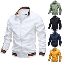 Load image into Gallery viewer, Classic Fashion Men’s Windbreaker Jackets Casual Jacket Men Outdoor Sports Spring Autumn Solid Color Jacket Stylish Jackets Men Jacket Lightweight Casual Slim Fit Jacket
