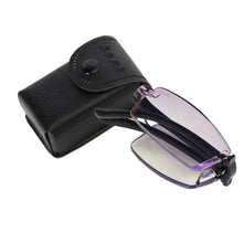 Load image into Gallery viewer, Classic Fashionable Folding Reading Glasses With Case  For Men Women Telescopic Rotation Eyeglasses Includes Glasses Case Blue Light Blocking Reading Glasses Folding Reading Glasses, Small Folding Readers for Men Women
