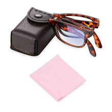 Load image into Gallery viewer, Classic Fashionable Folding Reading Glasses With Case  For Men Women Telescopic Rotation Eyeglasses Includes Glasses Case Blue Light Blocking Reading Glasses Folding Reading Glasses, Small Folding Readers for Men Women

