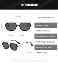 Load image into Gallery viewer, Classic Fashionable Retro Shape Double Bridges Style Women Sunglasses Polarized Square  Sunglasses for Women Men Classic Pink Gradient Eyewear Trending Sunglasses

