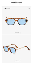 Load image into Gallery viewer, Classic Fashionable Retro Shape Double Bridges Style Women Sunglasses Polarized Square  Sunglasses for Women Men Classic Pink Gradient Eyewear Trending Sunglasses

