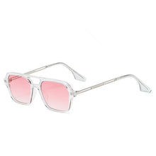 Load image into Gallery viewer, Classic Fashionable Retro Shape Double Bridges Style Women Sunglasses Polarized Square  Sunglasses for Women Men Classic Pink Gradient Eyewear Trending Sunglasses
