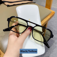 Load image into Gallery viewer, Classic Fashionable Retro Shape Double Bridges Style Women Sunglasses Polarized Square  Sunglasses for Women Men Classic Pink Gradient Eyewear Trending Sunglasses
