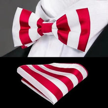 Load image into Gallery viewer, Classic Green Bow Ties Men Silk Butterfly Tie  With Pocket Square And Cufflinks Set For Men Elegant Design Wedding Party Bowties Solid Color Gentleman Bow Tie And Pocket Square Cufflink Set
