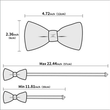 Load image into Gallery viewer, Classic Green Bow Ties Men Silk Butterfly Tie  With Pocket Square And Cufflinks Set For Men Elegant Design Wedding Party Bowties Solid Color Gentleman Bow Tie And Pocket Square Cufflink Set
