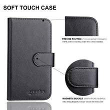 将图片加载到图库查看器，Classic iPhone 5 5S SE 5C Case Flip Leather Phone Cover For iPhone 6 6S PLUS 7 8 X Shockproof Stand Cases Wallet Extra Thin Leather Case Compatible with iPhone
