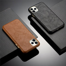 Load image into Gallery viewer, Classic Leather Case Compatible with iPhone Slim Leather Protective Case Midnight Green Luxury Genuine Leather Cover For iPhone 14 Pro 13 12 11 Pro Max X XS XR 7 8 Plus Case Vintage Leather Business Men Iphone Case
