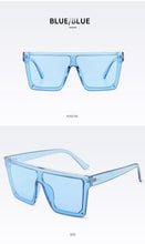 Load image into Gallery viewer, Classic Male Big Black Sunglasses For Men &amp; Women New Fashionable Design New Mirror Pink Square  Oversize Square Sunglasses for Women Men

