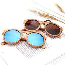 Load image into Gallery viewer, Classic Style Wood Retro Style Sunglasses For Men And Women Sunglasses Stylish New Frames  Round Shape Sunglasses Frame Round Polarized

