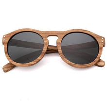 Load image into Gallery viewer, Classic Style Wood Retro Style Sunglasses For Men And Women Sunglasses Stylish New Frames  Round Shape Sunglasses Frame Round Polarized
