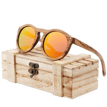 Load image into Gallery viewer, Classic Style Wood Retro Style Sunglasses For Men And Women Sunglasses Stylish New Frames  Round Shape Sunglasses Frame Round Polarized

