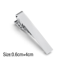 Load image into Gallery viewer, Classic Tie Clip Fashion Style Tie Bars For Men Metal Tone Tie Bar Clip Tie Pins Elegant Tie Clips For Men Fathers' Day Valentine's Day Gift Simple Bar Clasp Practical Necktie Accessories Clasp Tie Pin For Mens Collar Clip

