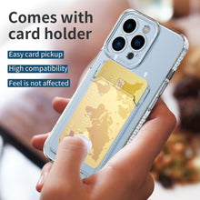 Load image into Gallery viewer, Classic Transparent Soft Thin Clear Wallet Case For iPhone 14 13 12 11 Pro Max 6 6S 7 8 Plus SE X XR XS Transparent Card Slot Pocket Simple Clear Shockproof Protective Slim iPhone Case

