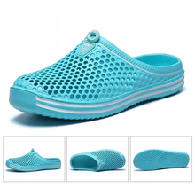 将图片加载到图库查看器，Classic Women Shoes Beach Closed Toe Slippers Unisex Hollow Out Casual Couple Flip Flops Garden Clogs  Non-slide Men And Women Slippers
