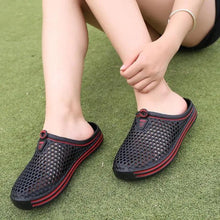 将图片加载到图库查看器，Classic Women Shoes Beach Closed Toe Slippers Unisex Hollow Out Casual Couple Flip Flops Garden Clogs  Non-slide Men And Women Slippers
