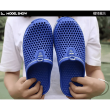 将图片加载到图库查看器，Classic Women Shoes Beach Closed Toe Slippers Unisex Hollow Out Casual Couple Flip Flops Garden Clogs  Non-slide Men And Women Slippers
