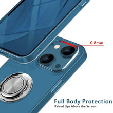 Load image into Gallery viewer, Clear Phone Case iPhone 14 Transparent Anti-Scratch with Ring Kickstand
