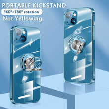 Load image into Gallery viewer, Clear Phone Case iPhone 14 Transparent Anti-Scratch with Ring Kickstand
