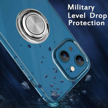 Load image into Gallery viewer, Clear Phone Case iPhone 14 Transparent Anti-Scratch with Ring Kickstand
