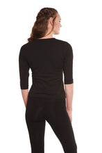 Load image into Gallery viewer, Clearance Women's Bamboo Viscose/Cotton V-Necks 3/4 Sleeve T-Shirt
