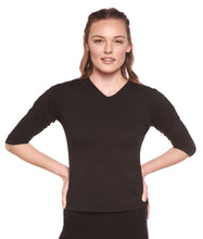 Load image into Gallery viewer, Clearance Women's Bamboo Viscose/Cotton V-Necks 3/4 Sleeve T-Shirt
