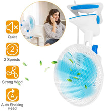 Load image into Gallery viewer, Clip-On 2 Speeds Quiet Clamp Fan
