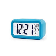 Load image into Gallery viewer, Clocks LED Wooden Alarm Clock Watch Wooden Wood Clock New Version LED Alarm Digital Desk Clock Adjustable Brightness, Alarm Time, Displays Time Date Temperature  Table Voice Control Digital Wood Electronic Desktop Table
