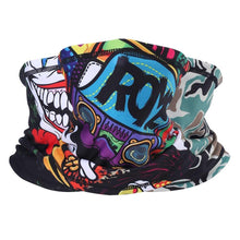 Load image into Gallery viewer, Clown Magic Bandana Running Scarf Half Face Cover Ski Fishing Biker Elasticity Hunting Hiking Sports Snowboard Mask Men Girl Army Bandana Scarf Neck Gaiter Buff Motorcycle Face Mask Balaclava Bicycle Helmet Liner Sport Headband Summer Breathable Mesh Band
