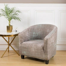 Load image into Gallery viewer, Club Chair Cover Armchair Slipcover Geometric Printed Small Sofa Covers Protect For Pets Chair Decoration Chair Slipcover Decoration Club Chair Cover Spandex Elastic Armchair Slipcover Geometric Printed Small Sofa Covers Protect For Living Room Hotel Bar
