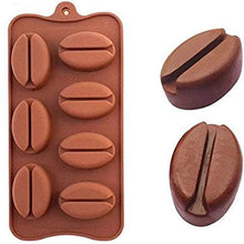 Load image into Gallery viewer, Coffee Beans Chocolate Mold Mini Candy Ice Candy Making Mold Baking Mold Cake Decorating Coffee Bean Cake Mould Soap Baking Mold Fondant Pudding Jelly Chocolate
