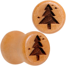 将图片加载到图库查看器，Organic Beechwood Christmas Tree Saddle Plug Set Sizes 8mm to 25mm
