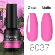 将图片加载到图库查看器，Colorful Glossy Gel Nail Polish 8ml Modern Permanent UV LED Nails Gel Luxury Fashion For Women and Girls Shine Design
