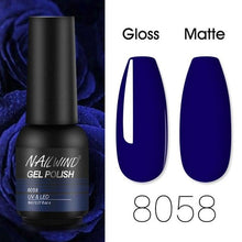 将图片加载到图库查看器，Colorful Glossy Gel Nail Polish 8ml Modern Permanent UV LED Nails Gel Luxury Fashion For Women and Girls Shine Design
