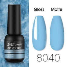 将图片加载到图库查看器，Colorful Glossy Gel Nail Polish 8ml Modern Permanent UV LED Nails Gel Luxury Fashion For Women and Girls Shine Design
