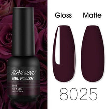 将图片加载到图库查看器，Colorful Glossy Gel Nail Polish 8ml Modern Permanent UV LED Nails Gel Luxury Fashion For Women and Girls Shine Design
