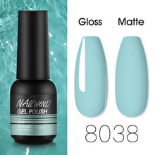 将图片加载到图库查看器，Colorful Glossy Gel Nail Polish 8ml Modern Permanent UV LED Nails Gel Luxury Fashion For Women and Girls Shine Design
