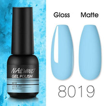 将图片加载到图库查看器，Colorful Glossy Gel Nail Polish 8ml Modern Permanent UV LED Nails Gel Luxury Fashion For Women and Girls Shine Design
