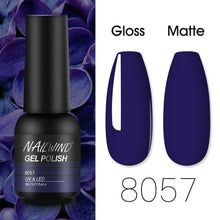 将图片加载到图库查看器，Colorful Glossy Gel Nail Polish 8ml Modern Permanent UV LED Nails Gel Luxury Fashion For Women and Girls Shine Design
