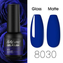 将图片加载到图库查看器，Colorful Glossy Gel Nail Polish 8ml Modern Permanent UV LED Nails Gel Luxury Fashion For Women and Girls Shine Design
