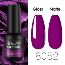将图片加载到图库查看器，Colorful Glossy Gel Nail Polish 8ml Modern Permanent UV LED Nails Gel Luxury Fashion For Women and Girls Shine Design
