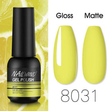 将图片加载到图库查看器，Colorful Glossy Gel Nail Polish 8ml Modern Permanent UV LED Nails Gel Luxury Fashion For Women and Girls Shine Design

