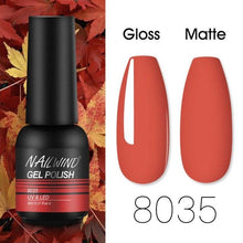 将图片加载到图库查看器，Colorful Glossy Gel Nail Polish 8ml Modern Permanent UV LED Nails Gel Luxury Fashion For Women and Girls Shine Design
