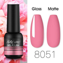 将图片加载到图库查看器，Colorful Glossy Gel Nail Polish 8ml Modern Permanent UV LED Nails Gel Luxury Fashion For Women and Girls Shine Design
