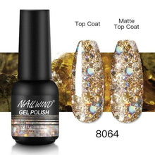 将图片加载到图库查看器，Colorful Glossy Gel Nail Polish 8ml Modern Permanent UV LED Nails Gel Luxury Fashion For Women and Girls Shine Design
