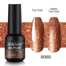 将图片加载到图库查看器，Colorful Glossy Gel Nail Polish 8ml Modern Permanent UV LED Nails Gel Luxury Fashion For Women and Girls Shine Design
