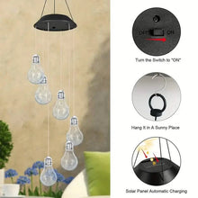 将图片加载到图库查看器，Colorful Lights Solar Wind Chimes for Outside
