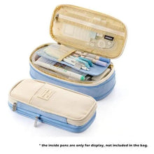 Load image into Gallery viewer, Colorful Pencil Organizer Pouch Pen Holder School Supplies Portable Travel Simple Storage Box Easy Grip Handle
